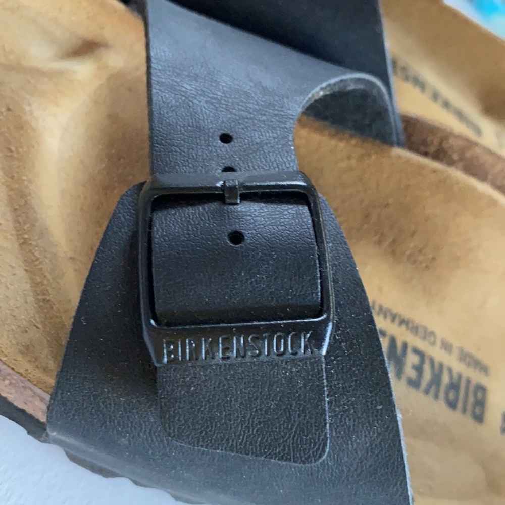 Birkenstock Black Single Strap Sandals - Picture 5 of 5